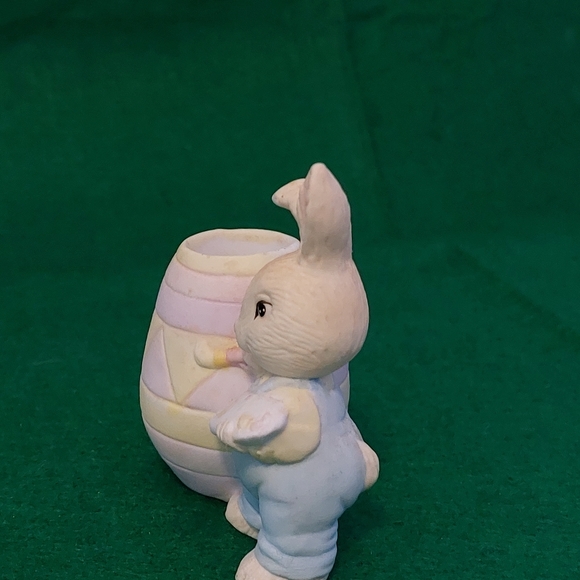 JADE COLLECTION,  CERAMIC EASTER BUNNY PAINTING - Picture 3 of 4